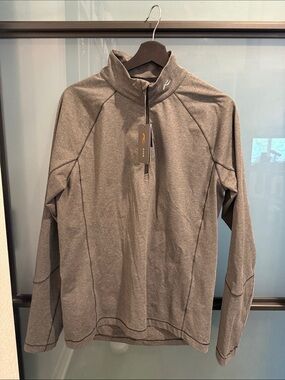 KJUS Men's Gray Quarter-Zip Performance Pullover (M)